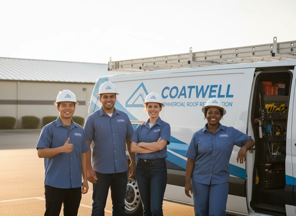Commercial roof coating company in Byers, KS